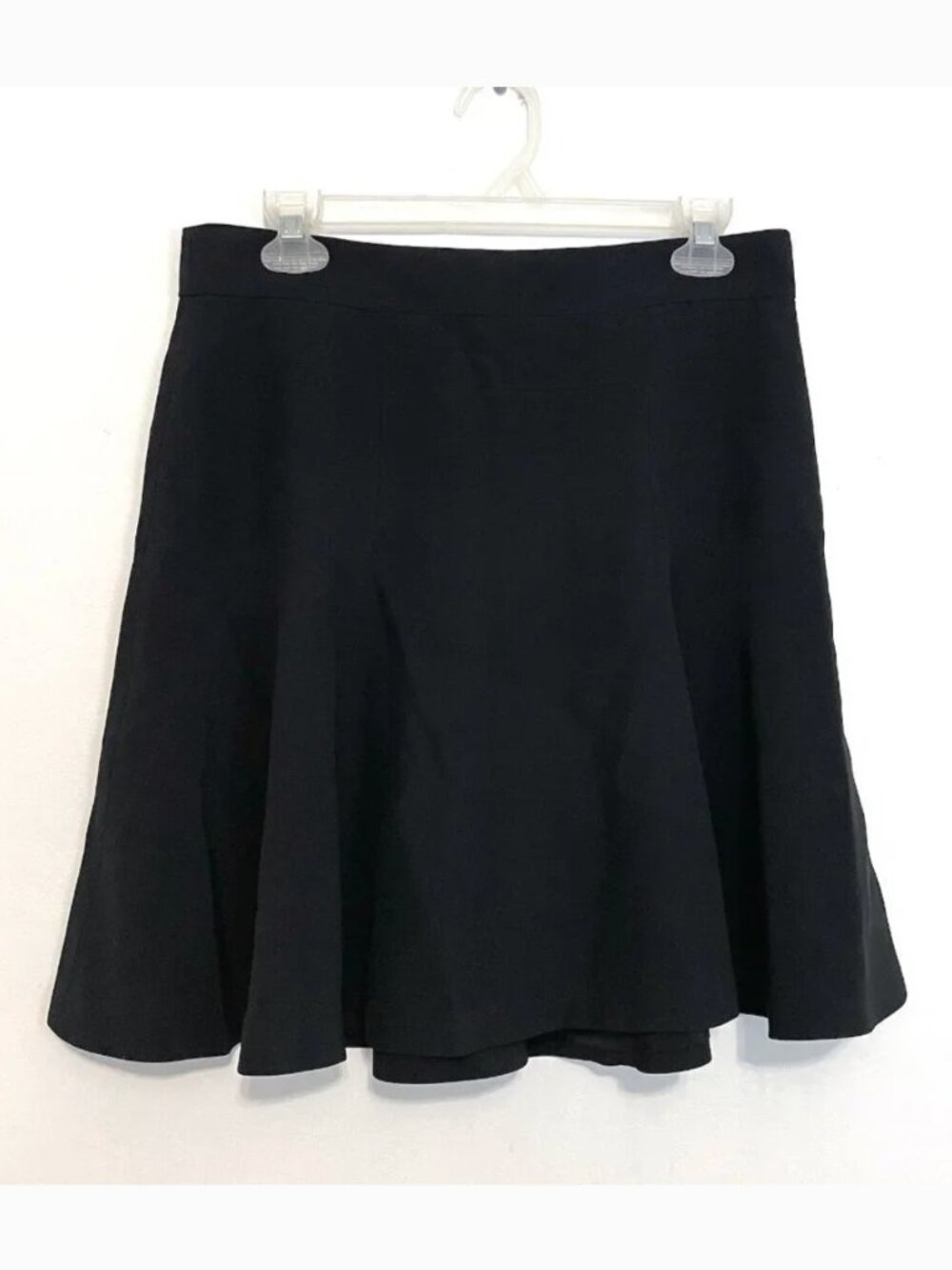 ALEXANDER MCQUEEN Solid Black Stitching Details Pleated Pleat Mini A-Line Skirt